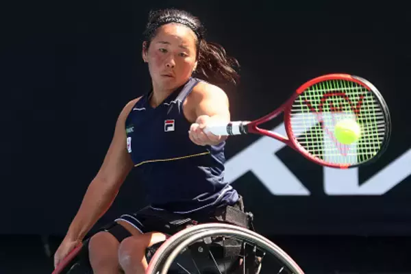 準々決勝の上地　全豪テニス車いす