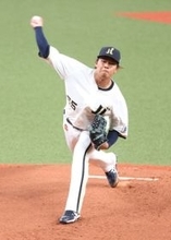 力投する宮国　プロ野球