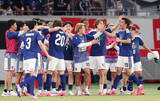 「日本、白星でＷ杯へ　サッカー」の画像1