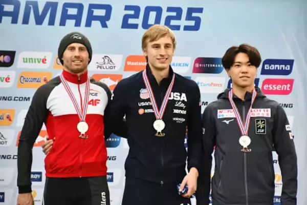 男子５００の広瀬３位