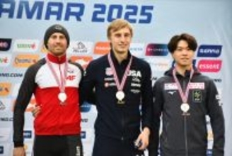 男子５００の広瀬３位