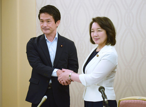 小川中道代表、地方行脚スタート