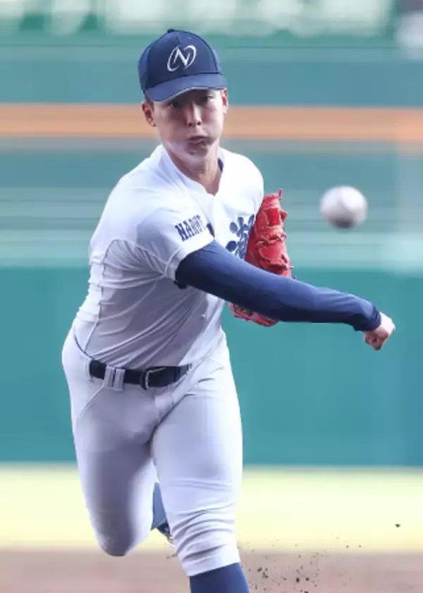 鳴門渦潮先発の西村　高校野球