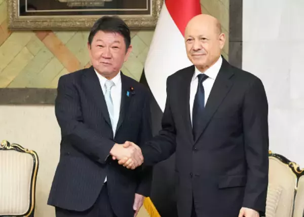 茂木外相、イエメン支援を伝達