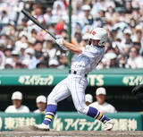 「狩野の適時二塁打　高校野球」の画像1