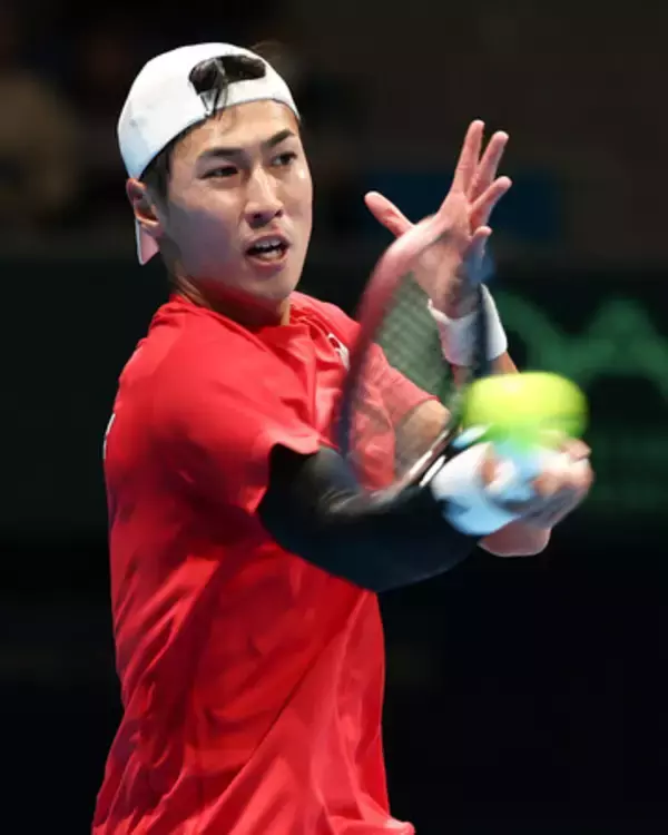 綿貫、役目果たす好発進＝デ杯テニス