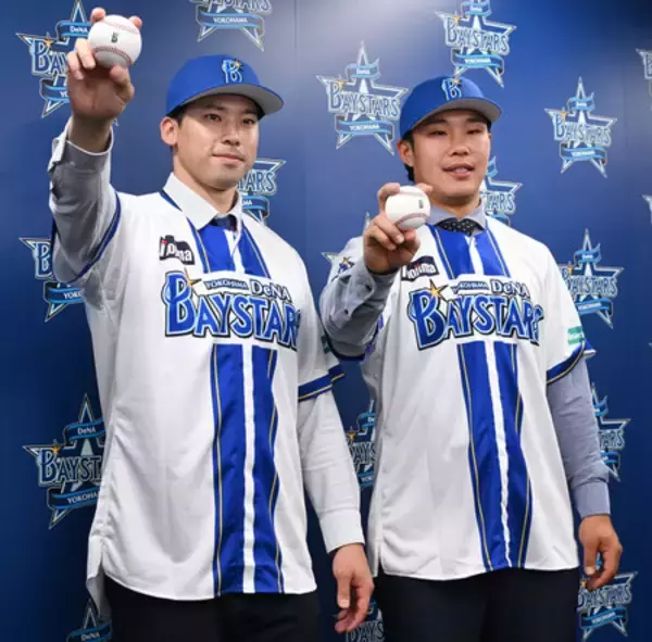 尾形崇斗投手、先発登板に意欲＝井上朋也内野手と共に入団会見―プロ野球・ＤｅＮＡ