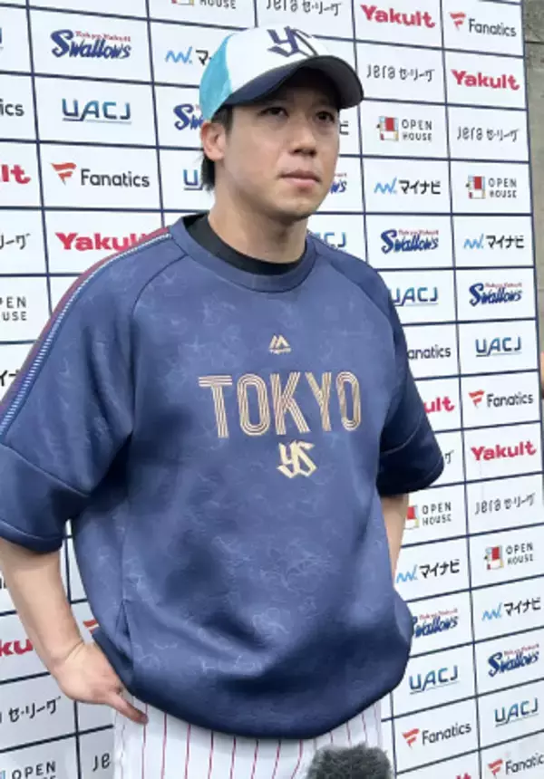 キャンプ初日を終えた山田　プロ野球