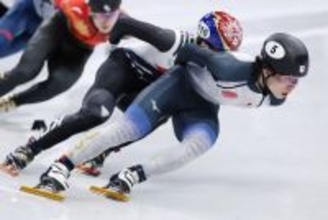 滑走する宮田　五輪