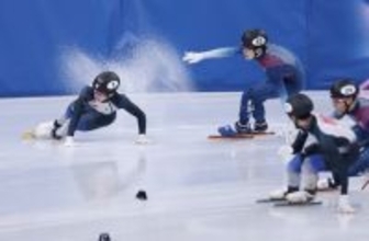 転倒する宮田　五輪