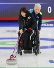 ストーンを放つ小川