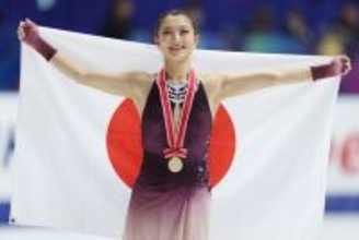 笑顔の坂本　ＮＨＫ杯フィギュア