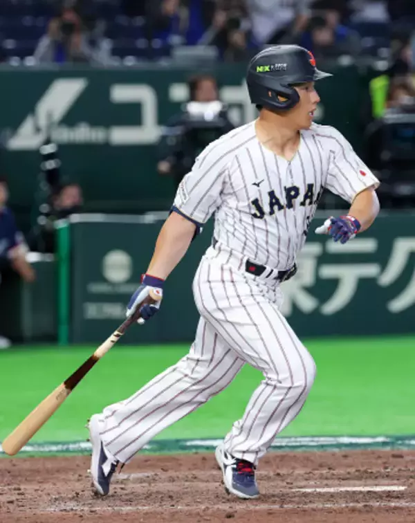 吉田の２点適時打　野球