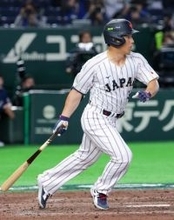 吉田の２点適時打　野球