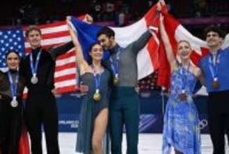 金メダルに疑問の声＝アイスダンス採点巡り―フィギュアスケート〔ミラノ・コルティナ・オリンピック〕