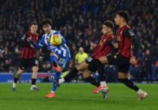 三笘はフル出場＝イングランド・サッカー