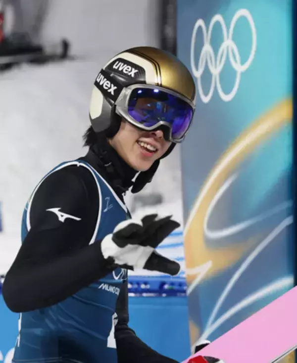 小林陵侑「楽しく飛べた」＝ジャンプ代表が初練習〔ミラノ・コルティナ五輪〕