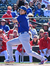 岡本、初出場は無安打＝大谷は１安打―米大リーグ・オープン戦