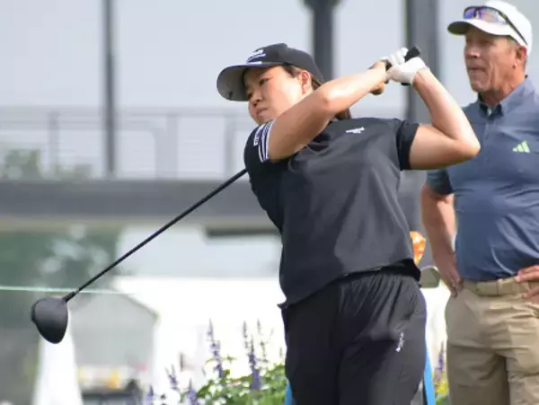 調整する畑岡　米女子ゴルフ