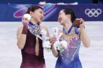 笑顔の坂本と中井　五輪