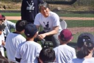 野球教室を開催した松井さん