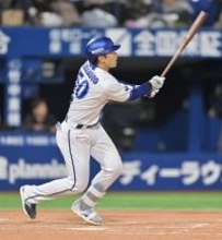 山本の同点二塁打　プロ野球