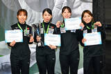 「女子フルーレの日本３位＝フェンシングＷ杯」の画像1