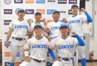 喜ぶ東大の長谷川ら　野球