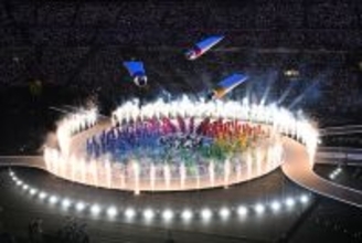 開会式のアトラクション　五輪