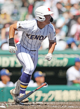 豊永の先制打　高校野球