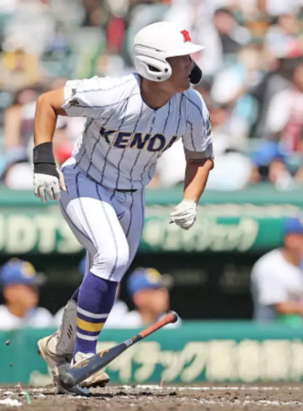 豊永の先制打　高校野球