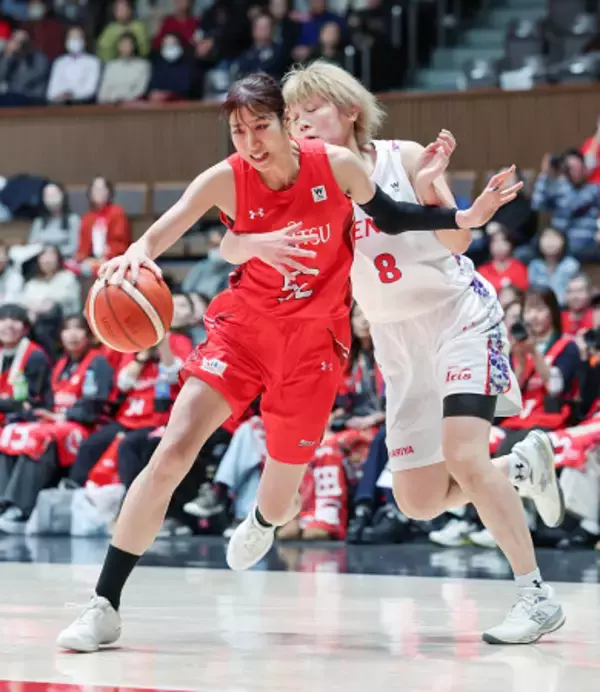 攻め込む宮沢　全日本バスケット