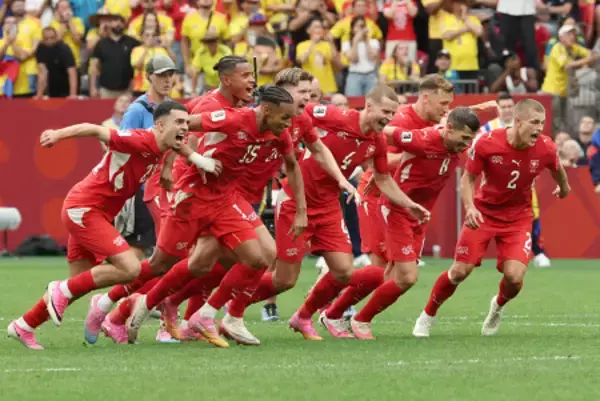 スイス８強　Ｗ杯サッカー