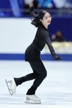 調整する中井　全日本フィギュア