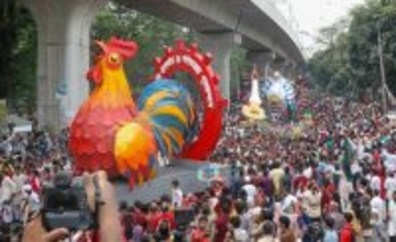 新年祝うパレード