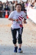 力走する三宅　デフリンピック