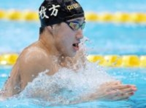 大橋が平泳ぎ３冠＝競泳北島杯