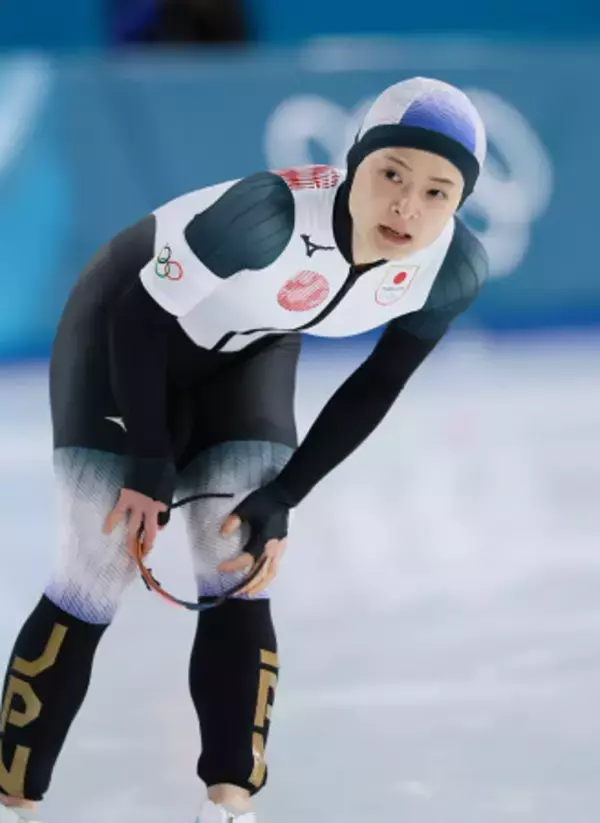 滑走を終えた山田　五輪