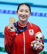 銅メダルの池江　アジア大会