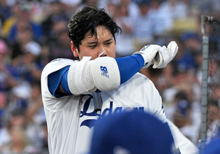 準備する大谷　大リーグ
