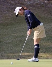 佐久間のパッティング　女子ゴルフ