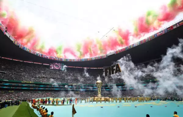 開会式のアトラクション　Ｗ杯サッカー