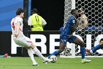 ライスの先制ゴール　Ｗ杯サッカー