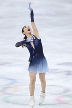 演技を終えた坂本　五輪