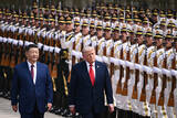 「歓迎式典に出席する米中首脳」の画像1