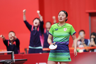 女子は続けず銀＝アジア大会・卓球