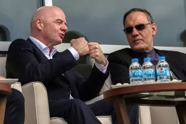 「「イラン、米国でＷ杯に出場する」ＦＩＦＡ会長明言、ＡＦＰの取材に応じる」の画像