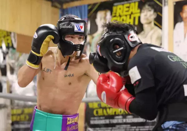 矢吹正道「完勝したい」＝初防衛戦へ練習公開―ＩＢＦフライ級