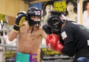 矢吹正道「完勝したい」＝初防衛戦へ練習公開―ＩＢＦフライ級