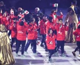 入場する日本選手団　五輪